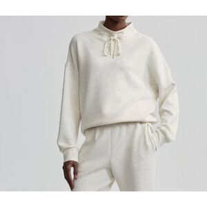 Varley Cream Speckled Sweatshirt
